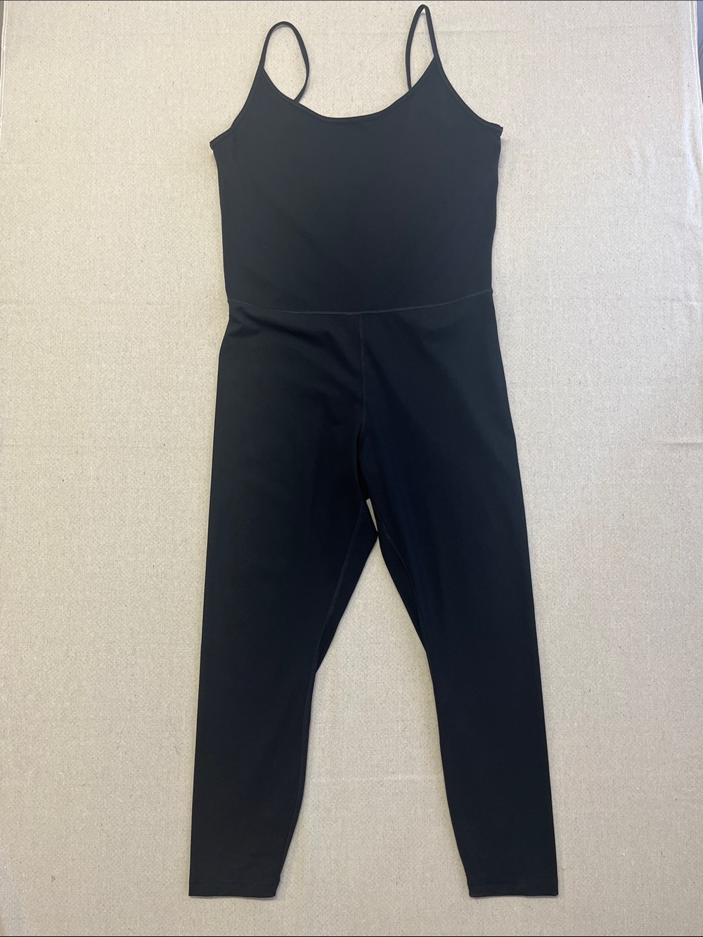 Everlane Perform Black Unitard Jumpsuit Bodysuit Legging Size XL
